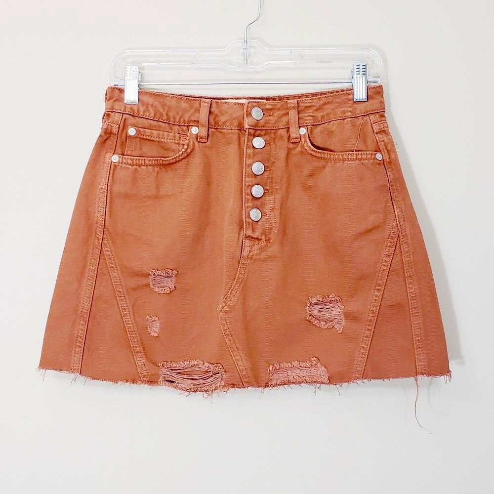 Free people denim skirt!